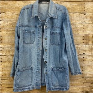 Vintage Denim Tunic Jacket